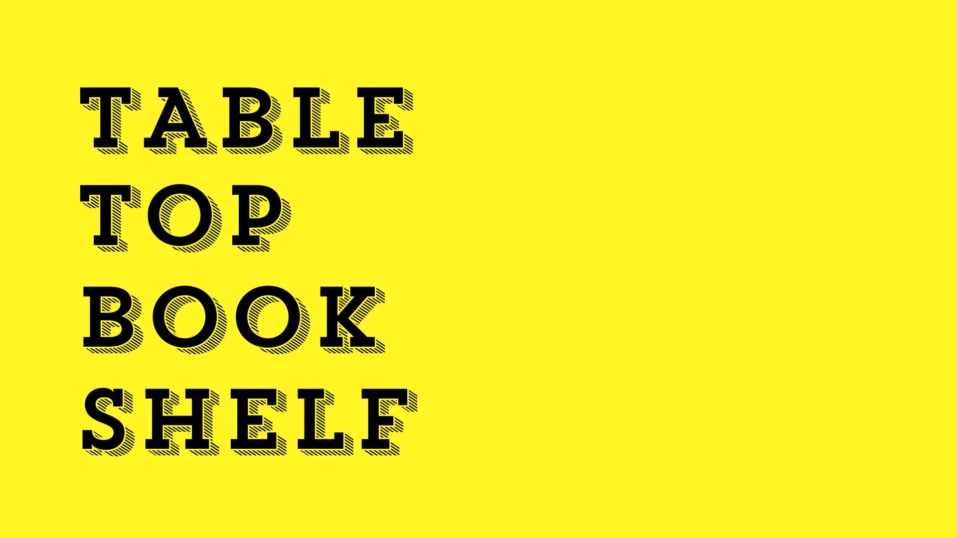 Tabletop Bookshelf